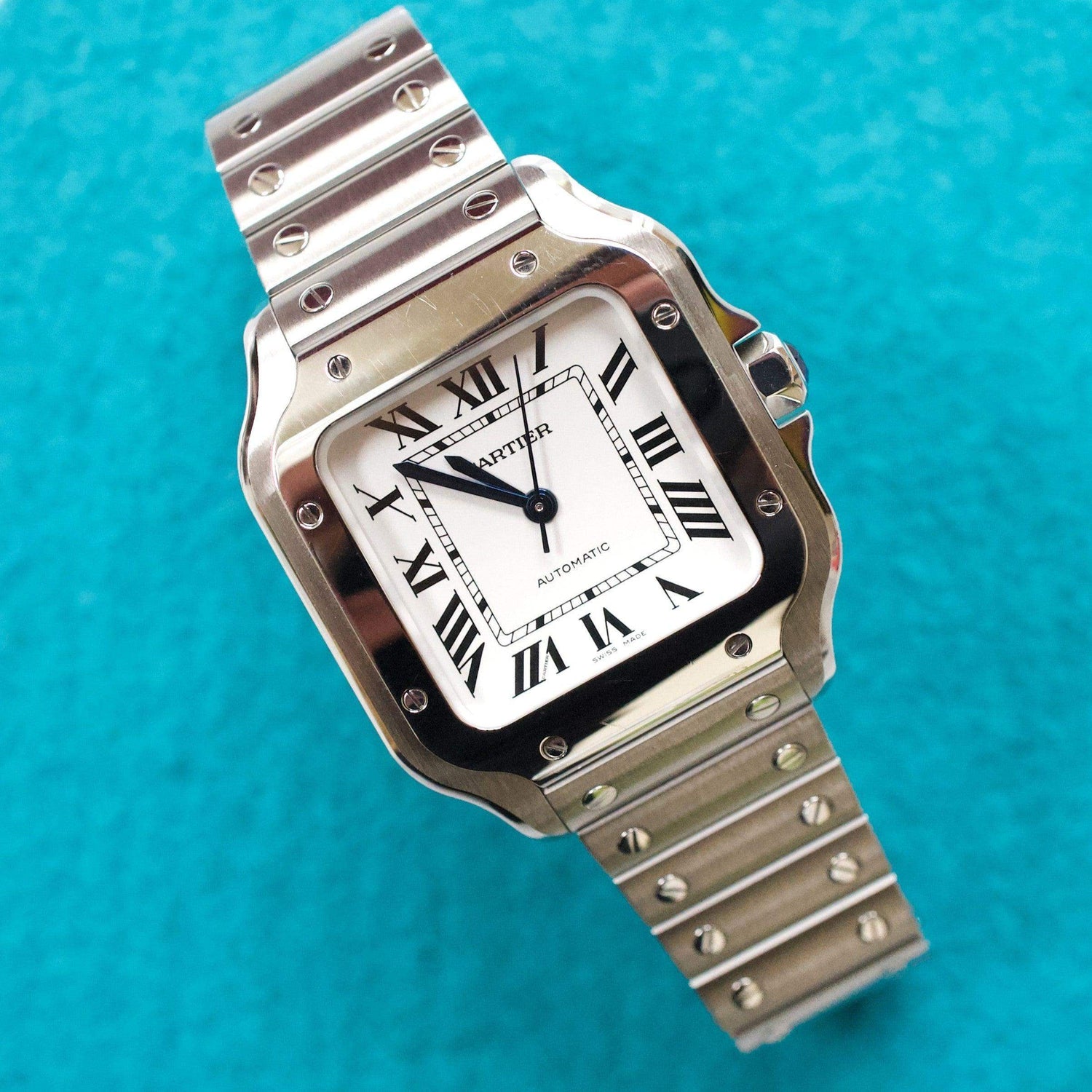 SOLDOUT: Cartier Santos WSSA0029 2022 Medium Mens Automatic Box Papers Warranty
