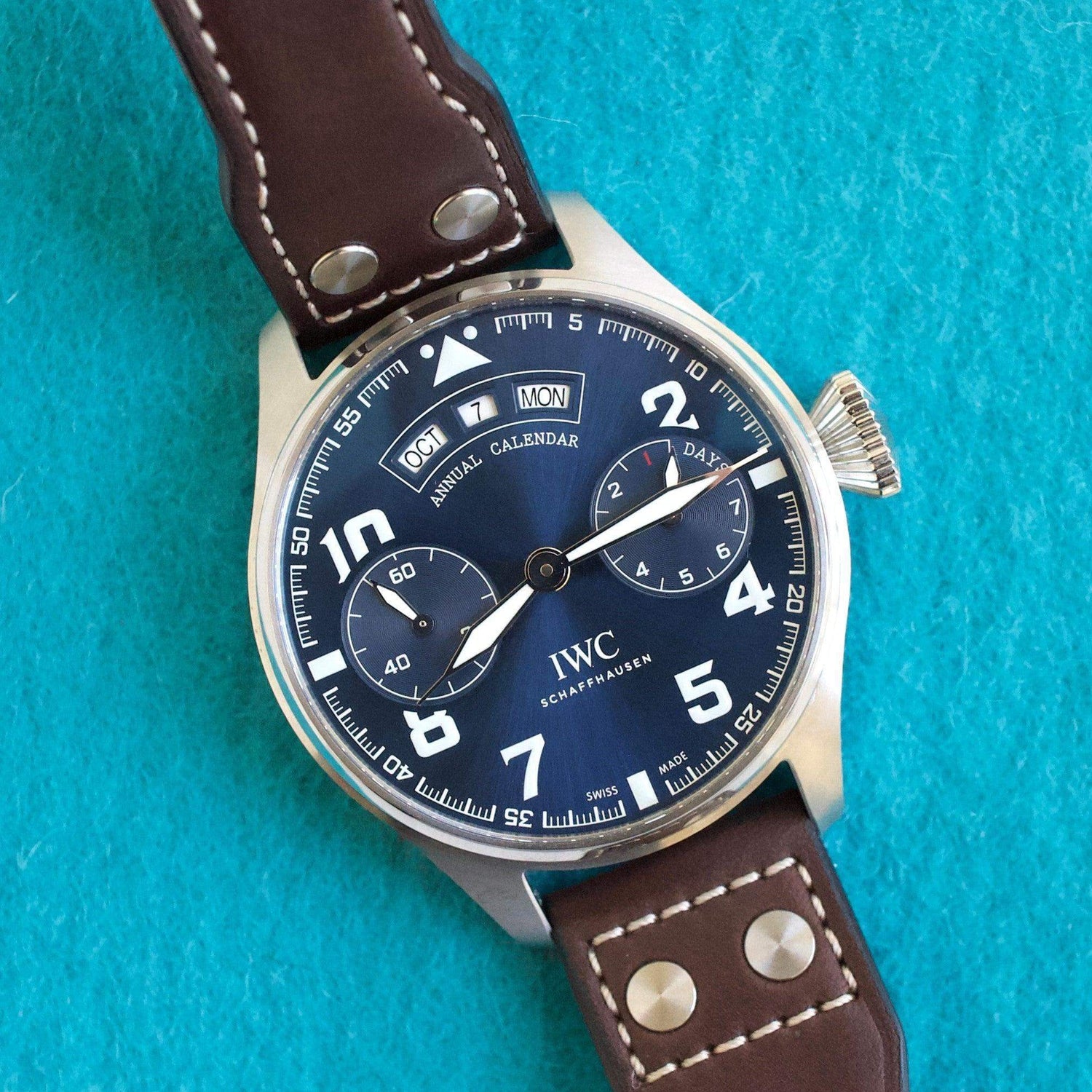 SOLDOUT: IWC Big Pilot IW502710 Le Petit Prince 46MM Annual Calendar Limited to 250 Box and Paper 2023