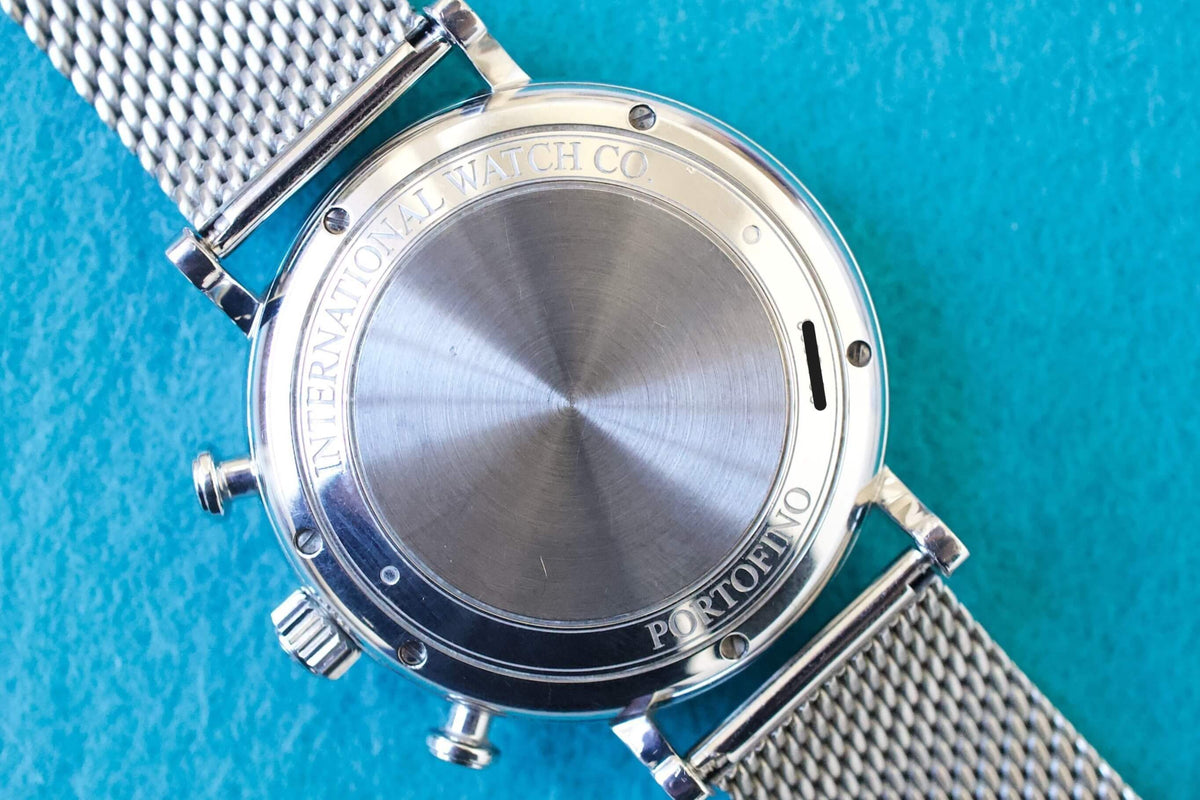 IWC Portofino Chronograph IW391027 42MM Day Date Chronograph Silver Steel Box Automatic Comes w/Service Papers - WearingTime Luxury Watches