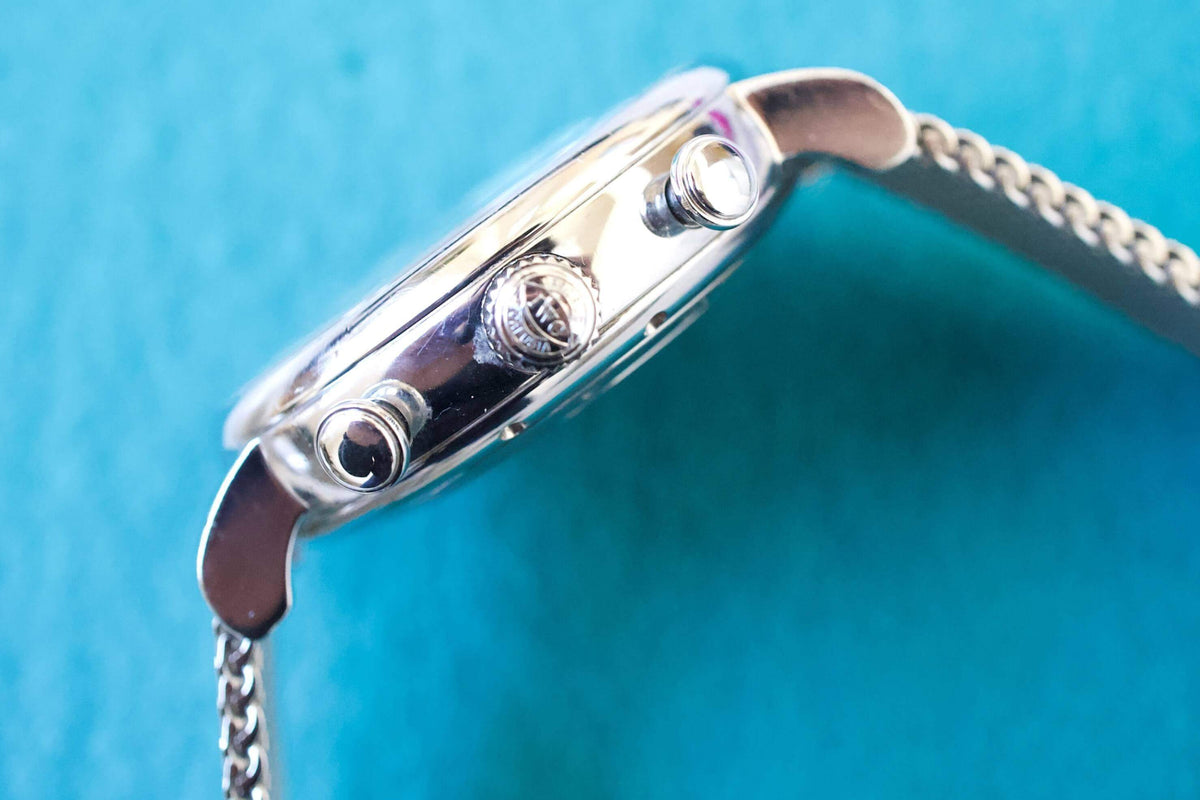 IWC Portofino Chronograph IW391027 42MM Day Date Chronograph Silver Steel Box Automatic Comes w/Service Papers - WearingTime Luxury Watches