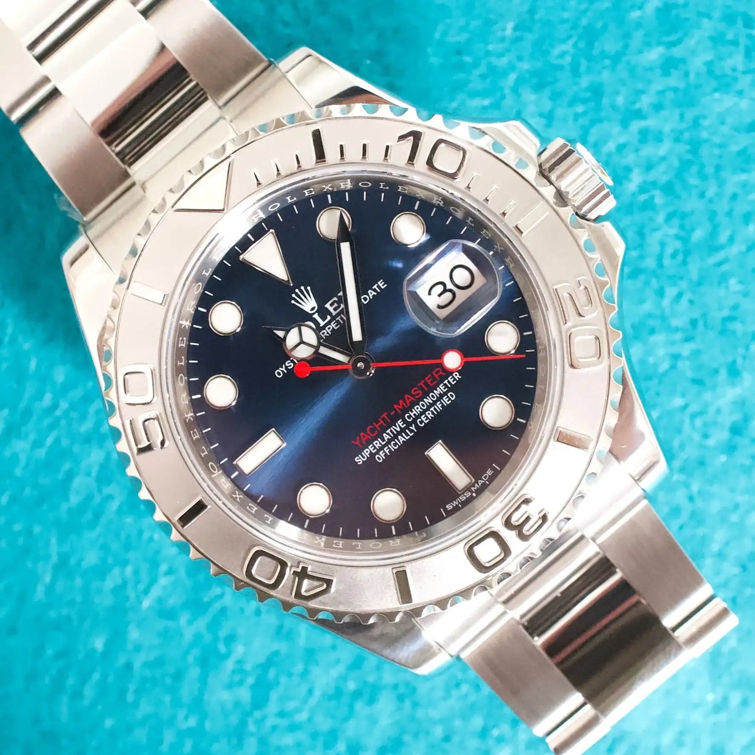 SOLDOUT: Rolex Yacht-Master 40MM 116622 Blue Dial 1 Year Warranty Box and Papers 2018