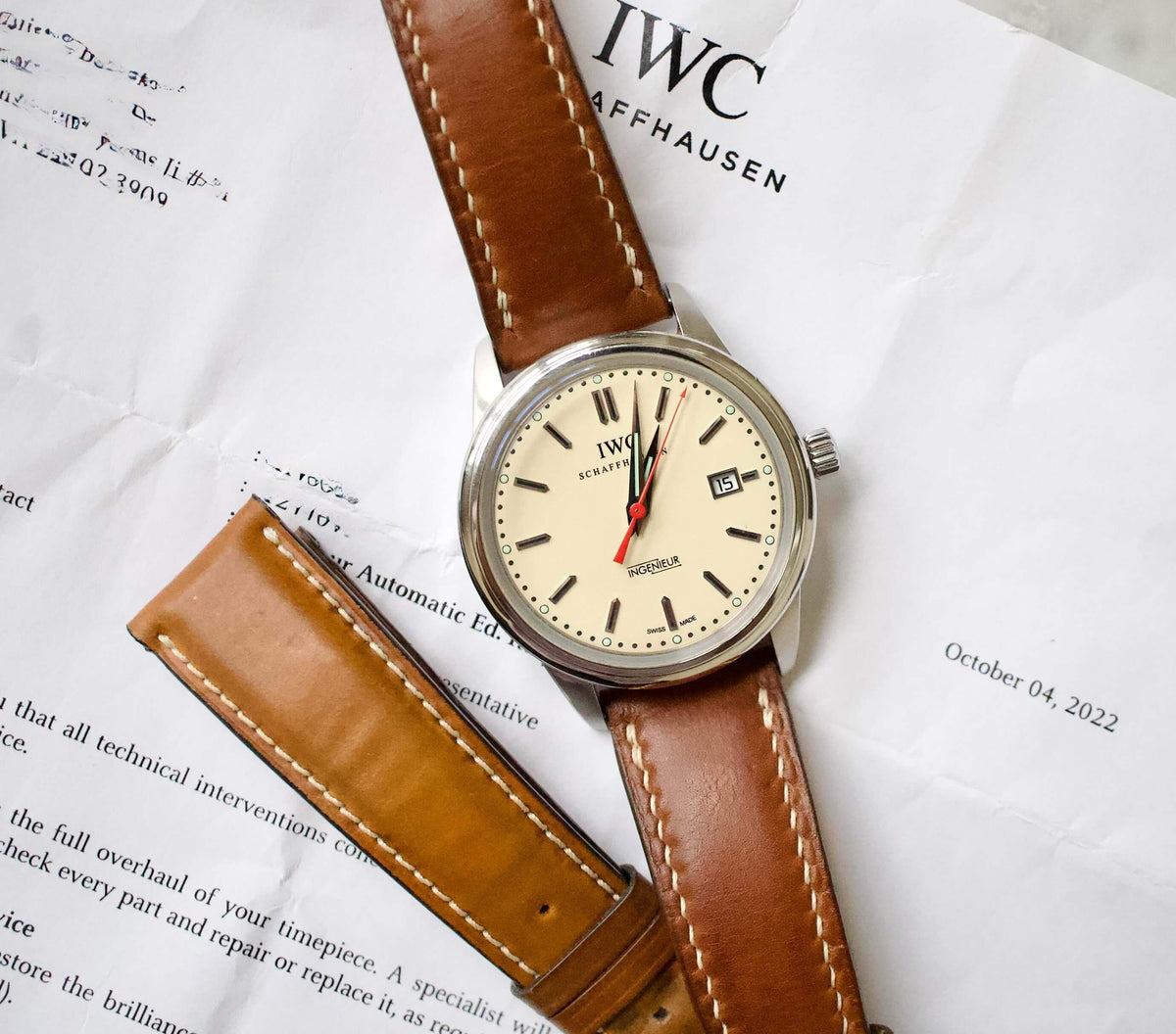 SOLD OUT: IWC Ingenieur 42.5mm TRIBUTE TO ITALY LIMITED 150 SERVICED BY IWC Automatic 3233 - WearingTime Luxury Watches