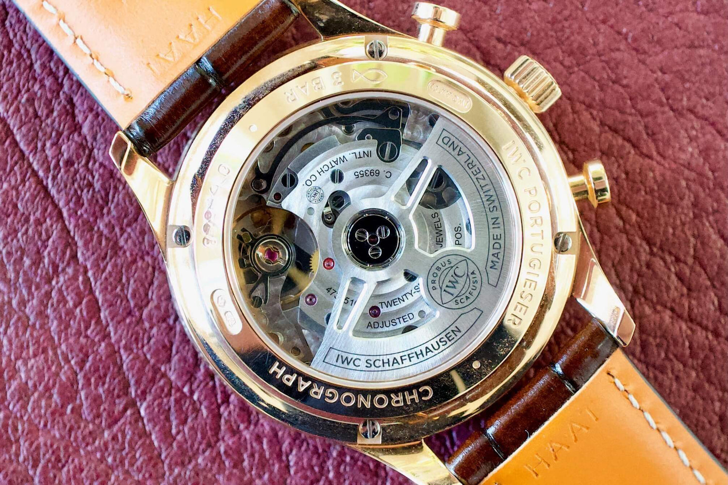 SOLD OUT: IWC Portuguese Chronograph 2022 18K RED GOLD IW371611 Box Papers WARRANTY - WearingTime Luxury Watches