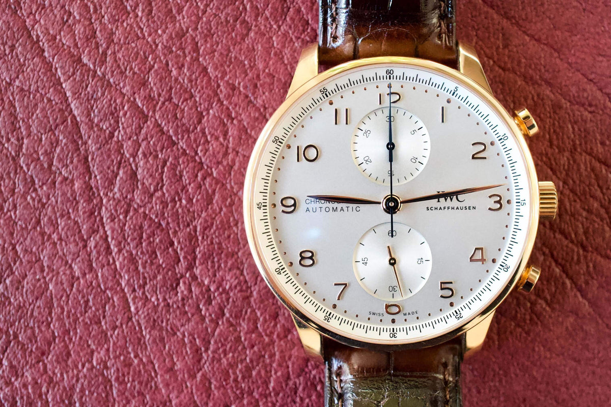 SOLD OUT: IWC Portuguese Chronograph 2022 18K RED GOLD IW371611 Box Papers WARRANTY - WearingTime Luxury Watches