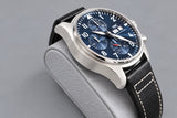 SOLDOUT: IWC Pilot IW388101 Chronograph Automatic Blue Dial Near Mint Factory Warranty Box Papers 2022