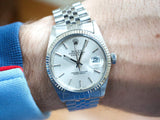 SOLDOUT: Rolex Datejust 36MM 16014 Quickset 18K Bezel 1 Year Warranty Factory Rolex Box