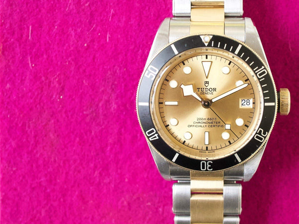 SOLDOUT: Tudor Black Bay S&G 79733N 41MM Champagne Dial Two Tone Gold and Steel Box Papers 2021