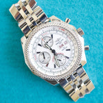 SOLDOUT: Breitling Bentley GT A13362 Chronograph 45MM White Dial Travel Box - WearingTime Luxury Watches
