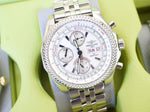SOLDOUT: Breitling Bentley GT A13362 Chronograph 45MM White Dial Travel Box - WearingTime Luxury Watches