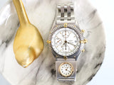 SOLDOUT: Breitling Chronomat 81950 Chronograph Automatic 40MM 18k Gold and Steel Duo Watch Box