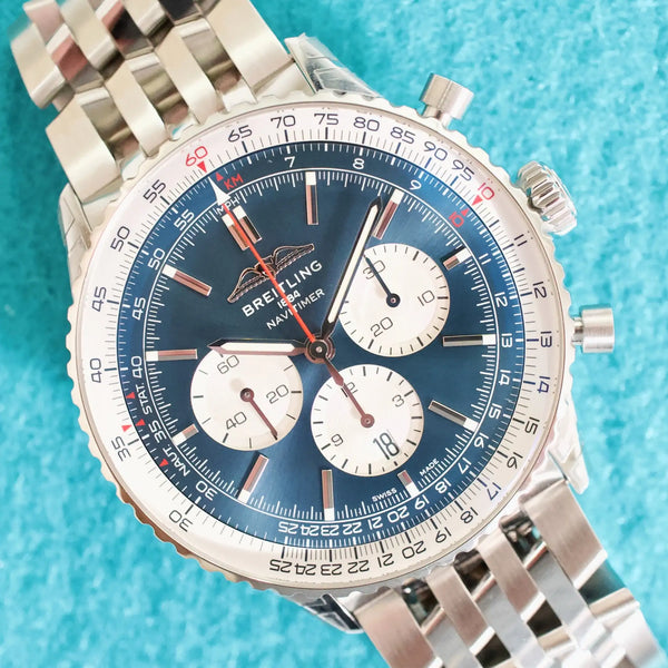SOLDOUT: Breitling Navitimer 1 B01 AB0137 46MM Automatic Chronograph Mint Factory Warranty Box Papers 2023