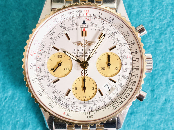 Breitling Navitimer D2332212/G534 42MM Automatic Two-Tone 18k Gold Steel Box Papers 2007