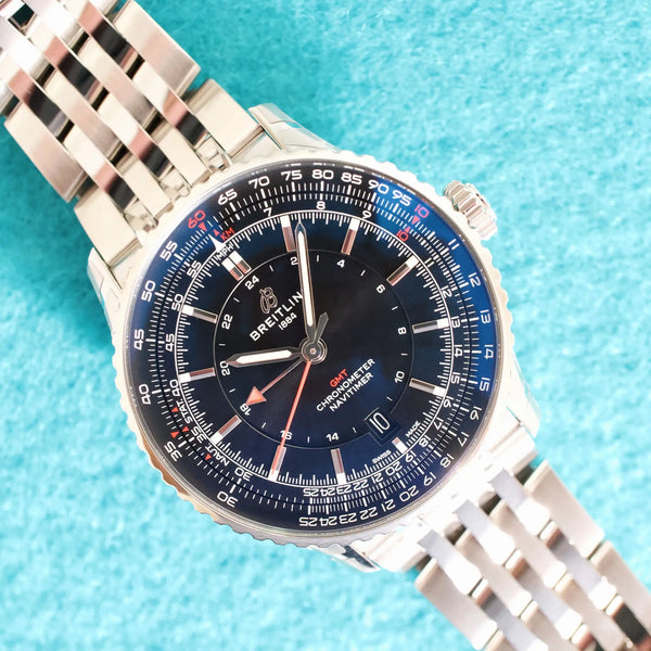 SOLDOUT: Breitling Navitimer GMT A32310 41MM Automatic Stainless Steel Black Dial Box Papers 2025