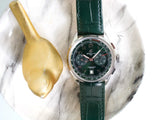 SOLDOUT: Breitling Premier B01 Chronograph AB0145 42MM Green Dial Green Strap Factory Warranty Box Papers 2024