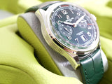 SOLDOUT: Breitling Premier B01 Chronograph AB0145 42MM Green Dial Green Strap Factory Warranty Box Papers 2024