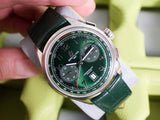 SOLDOUT: Breitling Premier B01 Chronograph AB0145 42MM Green Dial Green Strap Factory Warranty Box Papers 2024