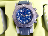 SOLDOUT: Breitling Super Avenger V13375 48MM Chronograph Night Mission Titanium Blue Dial Automatic Box Papers 2025