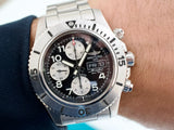 SOLDOUT: Breitling Superocean Chronograph II A13341C3/BD19 Steelfish Black Dial Automatic 44MM Box and Papers