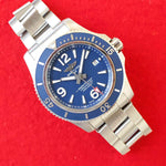 Breitling Superocean A17367 44MM Blue Dial Blue Bezel Box Papers 2021 - WearingTime Luxury Watches