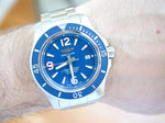 Breitling Superocean A17367 44MM Blue Dial Blue Bezel Box Papers 2021 - WearingTime Luxury Watches