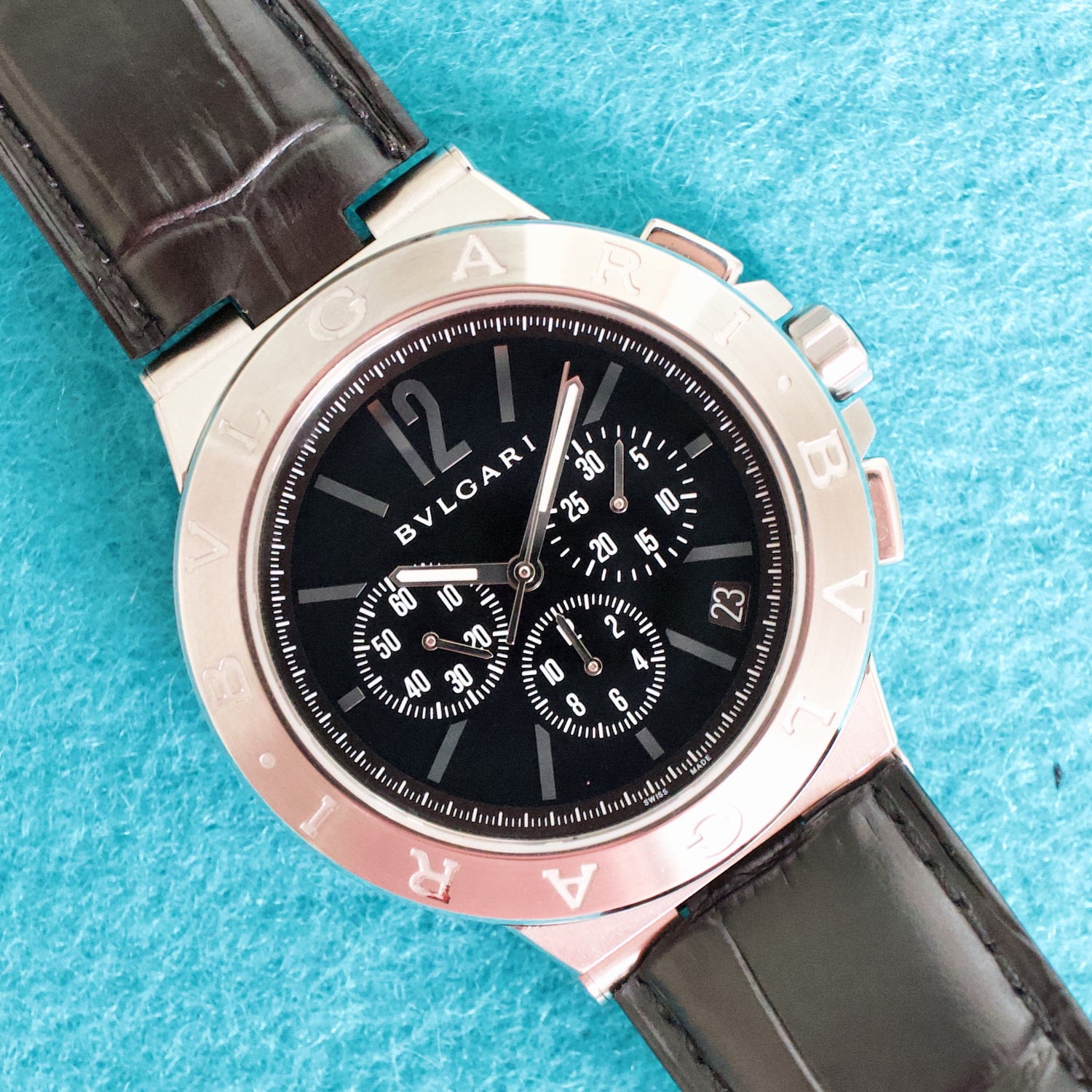 Bulgari Diagono DG41SCH 41MM Velocissimo Chronograph Automatic Near Mint Box