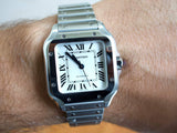 SOLDOUT: Cartier Santos WSSA0029 2022  Medium Mens Automatic Box Papers Warranty