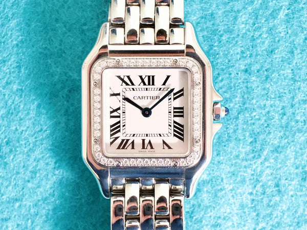 SOLDOUT: Cartier Panthère W4PN0008 Medium 27MM Steel Diamond Bezel Box 2023