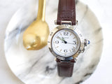 SOLDOUT: Cartier Pasha C W31015M7 35MM White Dial Automatic Box and Service Papers