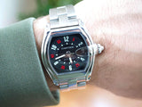 SOLDOUT: Cartier Roadster W62002V3 38x30MM  Vegas Roulette Dial Automatic w/ Factory Cartier Box