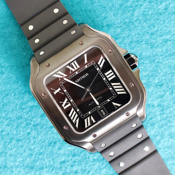 SOLDOUT: Cartier Santos Large WSSA0039 Black Case ADLC 39.8 x 47.5MM Brand New Automatic Box Papers 2026