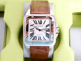 Cartier Santos100 XL W20073X8  41.3MM Automatic White Dial Near Mint Travel Case Papers