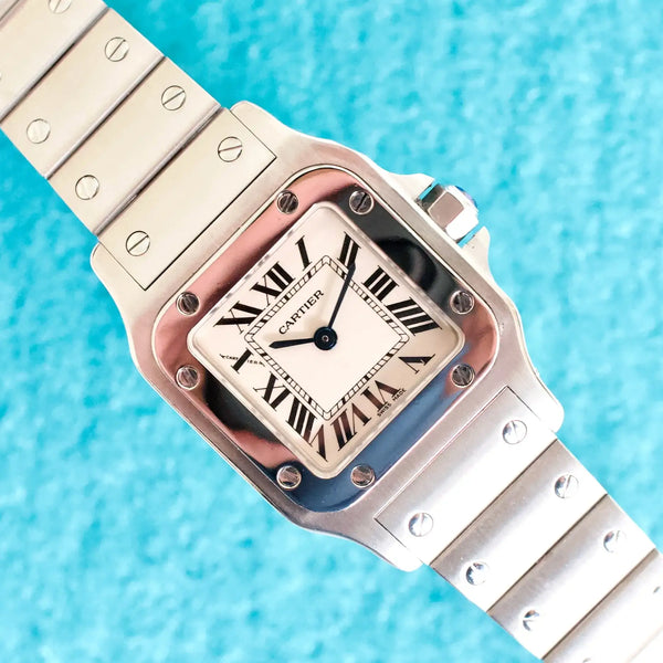 Cartier Santos Galbée W20056D6 24MM Steel Mint 1 Year Warranty Box Papers 2007