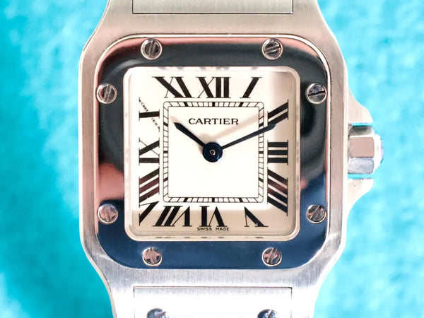 Cartier Santos Galbée W20056D6 24MM Steel Mint 1 Year Warranty Box Papers 2007