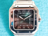 SOLDOUT: Cartier Santos WSSA0062 Automatic Green Dial Large 39.8 x 47.5MM Mint Box Papers 2026