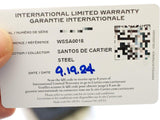 SOLDOUT: Cartier Santos WSSA0018 Automatic Brand New Box and Papers Factory Warranty till 2032
