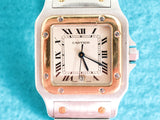 Cartier Santos Galbée W20011C4 LM 29MM Quartz Stainless Steel & 18k Yellow Gold Box Papers 1991