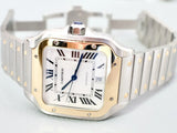SOLDOUT: Cartier Santos W2SA0009 Large 40MM Two Tone 18K Gold and Steel Box Papers 2022 MINT