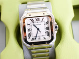 SOLDOUT: Cartier Santos W2SA0009 Large 40MM Two Tone 18K Gold and Steel Box Papers 2022 MINT