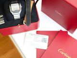 SOLDOUT: Cartier Santos WSSA0037 Automatic Box and Papers Cartier Warranty Until 2031