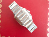SOLDOUT: Cartier Santos WSSA0037 Automatic Box and Papers Cartier Warranty Until 2031