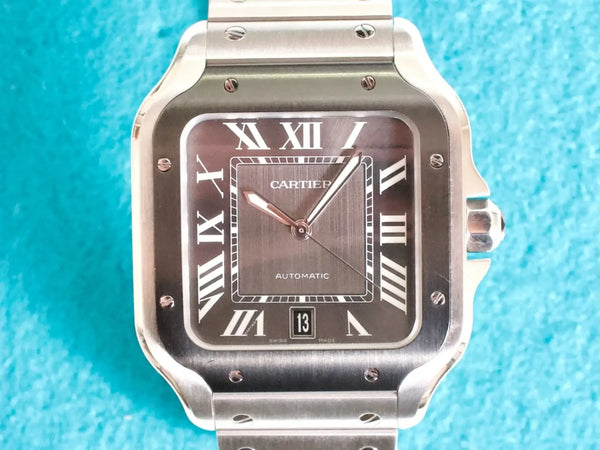 SOLDOUT: Cartier Santos Large WSSA0037 39.8MM Automatic Black ADLC Bezel Factory Warranty Box Papers 2025