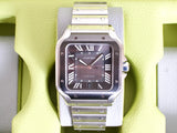 SOLDOUT: Cartier Santos Large WSSA0037 39.8MM Automatic Black ADLC Bezel Factory Warranty Box Papers 2025