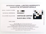 SOLDOUT: Cartier Santos Large WSSA0037 39.8MM Automatic Black ADLC Bezel Factory Warranty Box Papers 2025