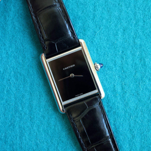 SOLDOUT: Cartier Tank Must WSTA0072 Quartz Black Dial Box and Paper 2022