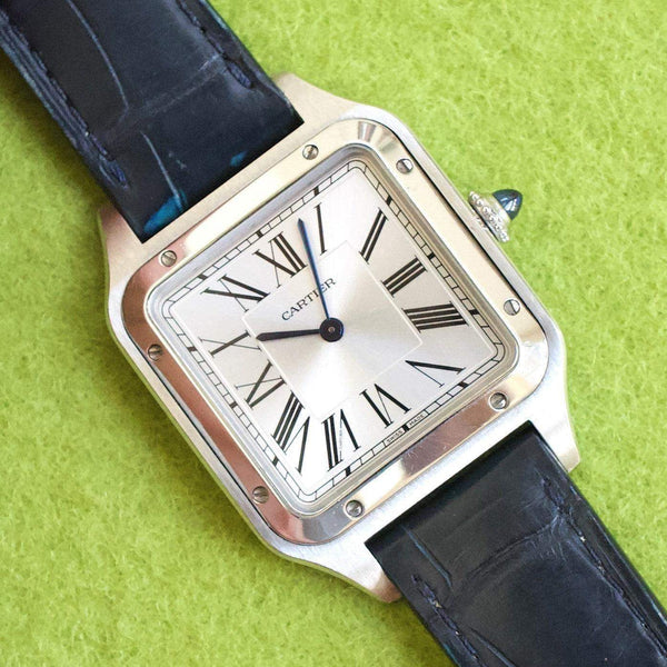 SOLDOUT: Cartier Santos Dumont WSSA002 Quartz Men's with Box and Papers