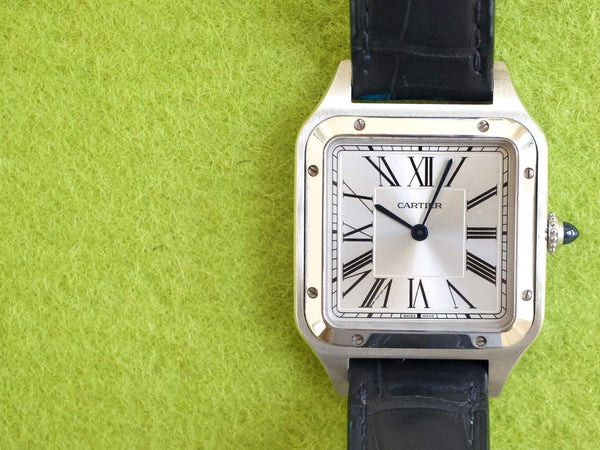 SOLDOUT: Cartier Santos Dumont WSSA002 Quartz Men's with Box and Papers