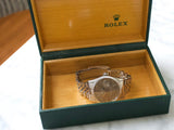 SOLDOUT: Rolex Datejust 36MM 16030 Quickset Engine Turned Bezel SERVICED 1 Year Warranty Rolex Box RARE Grey Dial