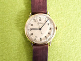 Doxa 14k Solid Gold Field Watch Manual Winding 35.5MM Fully Serviced 1 Year Warranty
