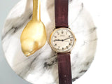 Doxa 14k Solid Gold Field Watch Manual Winding 35.5MM Fully Serviced 1 Year Warranty