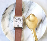 SOLDOUT: Gerald Genta Retro Solo RS0.M.10 Automatic White Dial Jump Hour Factory Bracelet w Factory Box